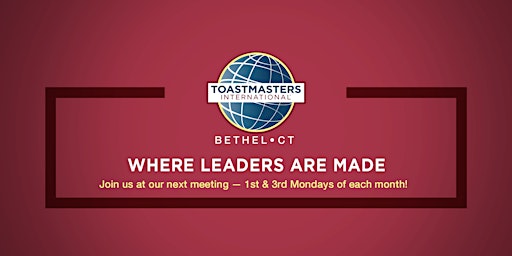 Primaire afbeelding van Bethel Toastmasters OPEN HOUSE