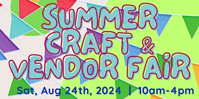 2024 Summer Craft & Vendor Fair - Clio, MI primary image