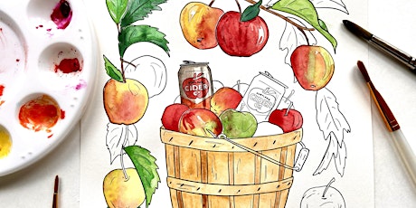 Pints & Palettes: Watercolor Workshop at Portland Cider House