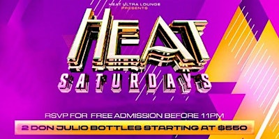 Imagem principal do evento HEAT Saturdays