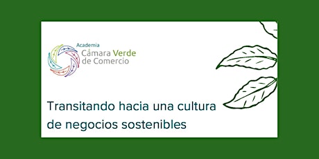 Hauptbild für Curso Online: Transitando a una Cultura de Negocios Sostenibles