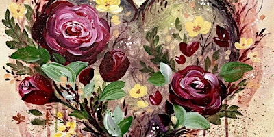 Immagine principale di Roses from the Heart - Paint and Sip by Classpop!™ 