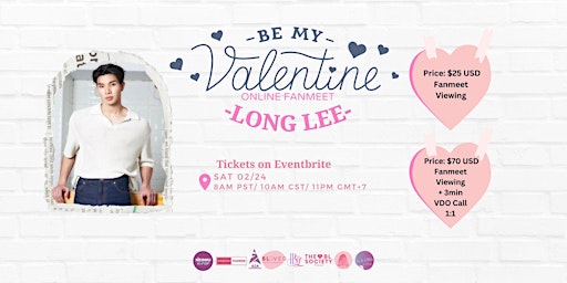Imagem principal de Be My Valentine Long Lee Online Fanmeet