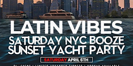 Latin Vibes Saturday NYC Sunset Majestic Princess Yacht Party Cruise 2024