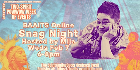 BAAITS Snag Night, with host Mija (ONLINE) primary image