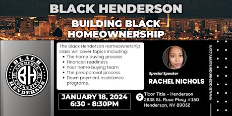 Black Henderson Home Ownership Class primary image