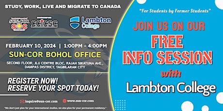 Info Session with LAMBTON COLLEGE - Bohol primary image