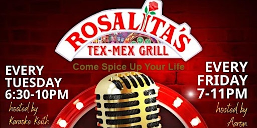 Imagem principal do evento Karaoke Tuesdays at Rosalita's Tex Mex!