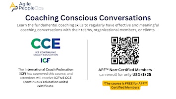 Imagen principal de Coaching Conscious Conversations (ICF CCE Program) | Apr 27, 2024