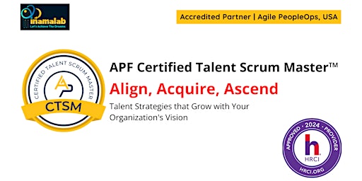 APF Certified Talent Leader™ (APF CTL™) Apr 17-18, 2024 primary image