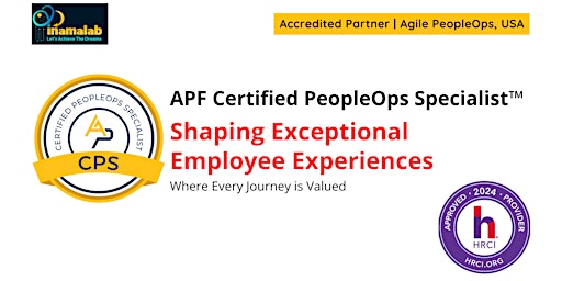 APF Certified PeopleOps Specialist™ (APF CPS™) Apr 19-20, 2024 primary image