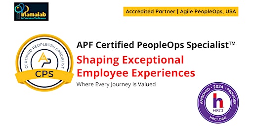 APF Certified PeopleOps Specialist™ (APF CPS™)  May 3-4, 2024 primary image