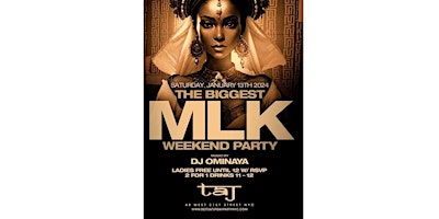 Primaire afbeelding van Our BIGGEST MLK Holiday Saturday Weekend party