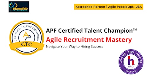 Imagen principal de APF Certified Talent Champion™ (APF CTC™) Mar 29-30, 2024