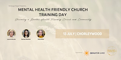 Image principale de Mental Health Friendly Church Training Day - Chorleywood