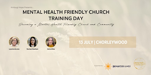 Primaire afbeelding van Mental Health Friendly Church Training Day - Chorleywood