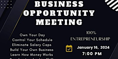Primaire afbeelding van Business Opportunity Meeting