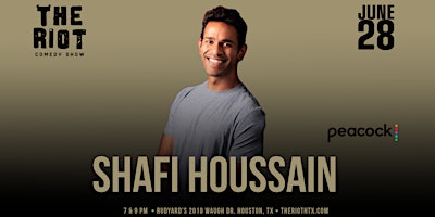 Shafi Hossain (Peacock) Headlines The Riot Comedy Club  primärbild