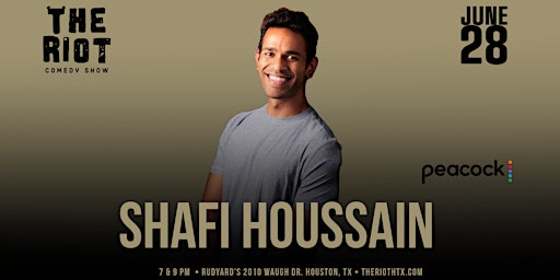 Shafi Hossain (Peacock) Headlines The Riot Comedy Club  primärbild