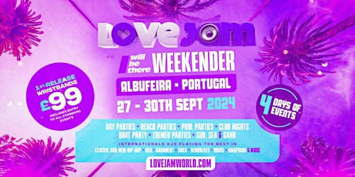 Imagem principal de LOVEJAM - I Will Be There Weekender - Portugal 2024