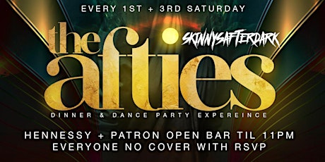 Saturday Night After Party: Patron and Henny Open Bar,  Live DJ, Free Entry