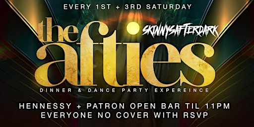 Imagem principal do evento Saturday Night After Party: Patron and Henny Open Bar,  Live DJ, Free Entry