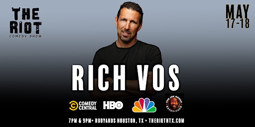 Imagem principal do evento Rich Vos (Comedy Central, HBO, NBC) Headlines The Riot Comedy Club