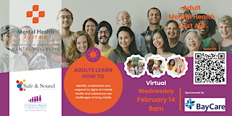 Adult Mental Health First Aid Training - Virtual primary image