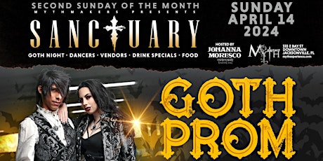 Image principale de 2nd Sunday Sanctuary GOTH PROM at Myth Nightclub | Sunday, 04.14.23