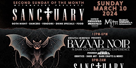 2nd Sunday Sanctuary | BAZAAR NOIR at Myth Nightclub | Sunday, 03.10.23 primary image