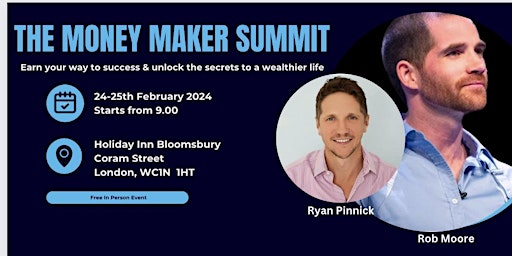 LONDON | Money Maker Summit | Business Networking Event primary image