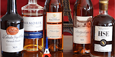 Hauptbild für Experience 5 high-end French Spirits! online tasting: Cognac, Rum…  enjoy!