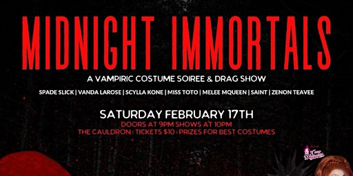 Primaire afbeelding van Midnight Immortals: A Vampiric Costume Soiree & Drag Show