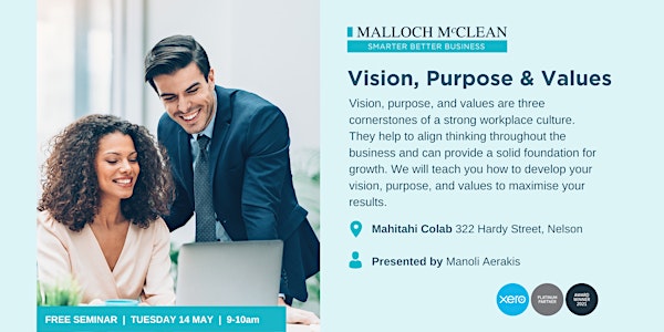 Vision, Purpose and Values