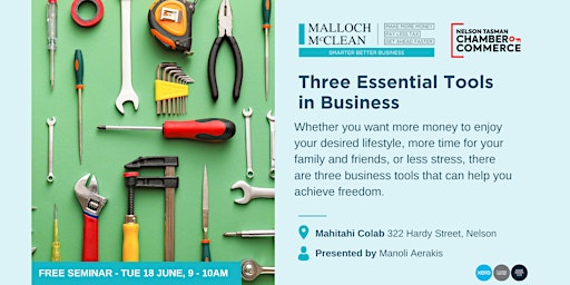 Hauptbild für Three Essential Tools in Business