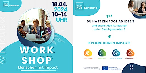 Hauptbild für Workshop Menschen mit Impact @Impact Hub Karlsruhe