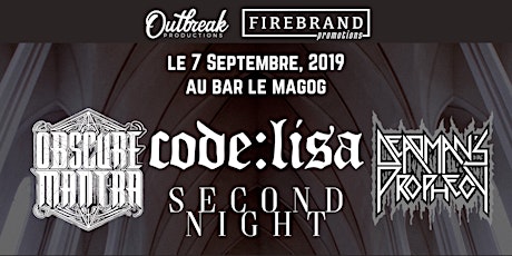 Obscure Mantra + Invité au Bar Le Magog primary image