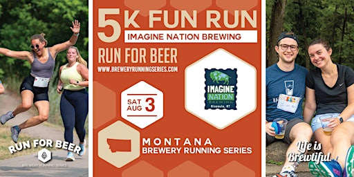 Hauptbild für 5k Beer Run x Imagine Nation Brewing | 2024 Montana Brewery Running Series