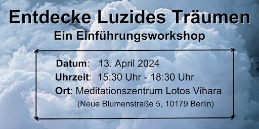 Imagem principal do evento Entdecke Luzides Träumen: Ein Einführungsworkshop