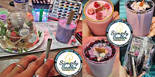 Primaire afbeelding van PUFF AND POUR - TOP NOTCH EXOTICS & SIMPLY SADLER CANDLE MAKING EXPERIENCE