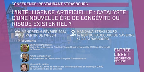 Conférence-restaurant transhumaniste à Strasbourg primary image