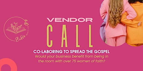 Faith Out Loud Weekend - Call for Vendors