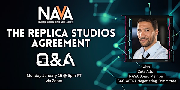 NAVA Q&A: The Replica Studios Agreement with Zeke Alton