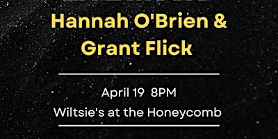 Wiltsie's Music Night Featuring Hannah O'Brien & Grant Flick primary image