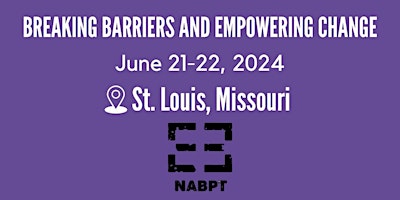 Hauptbild für NABPT 4th Annual Conference- In Person