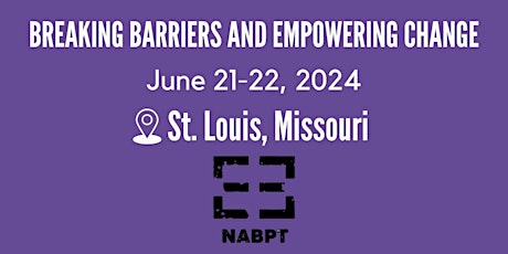 NABPT 4th Annual Conference- In Person