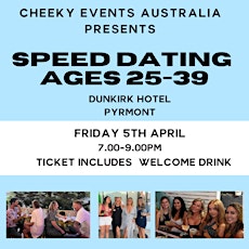 Sydney CBD speed dating by Cheeky Events Australia for ages 25-39