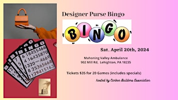 Imagem principal do evento Designer Purse Bingo