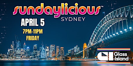 Glass Island pres. SUNDAYLICIOUS  Boat Party - Friday 5th April
