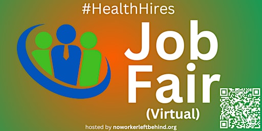 Primaire afbeelding van #HealthHires Virtual Job Fair / Career Networking Event #Online